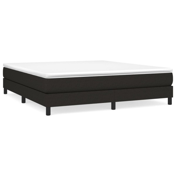 Estructura de cama box spring tela negro 180x200 cm