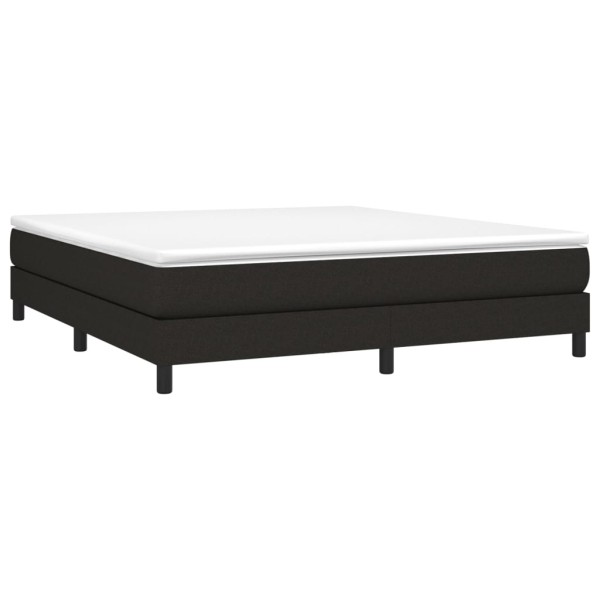 Estructura de cama box spring tela negro 180x200 cm