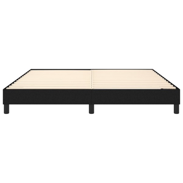 Estructura de cama box spring tela negro 180x200 cm