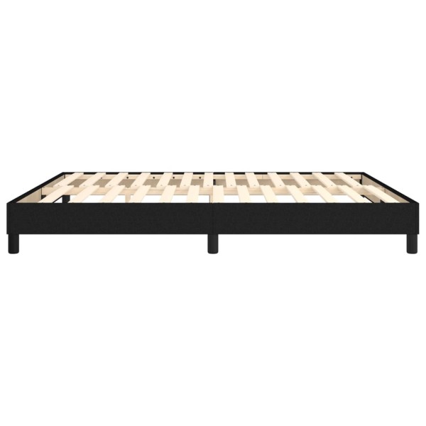 Estructura de cama box spring tela negro 180x200 cm