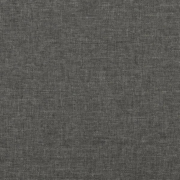 Estructura de cama box spring tela gris oscuro 200x200 cm