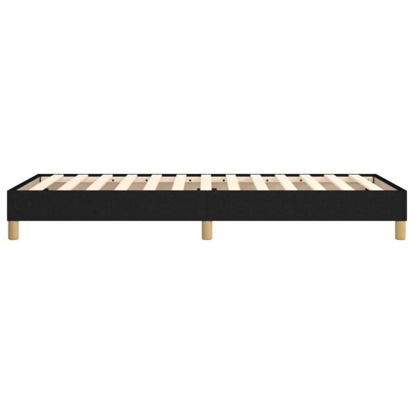 Estructura de cama box spring tela negro 90x190 cm