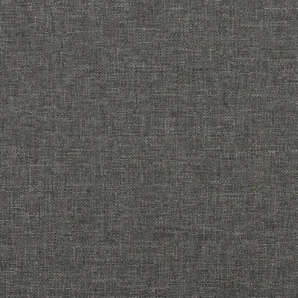 Estructura de cama box spring tela gris oscuro 140x190 cm