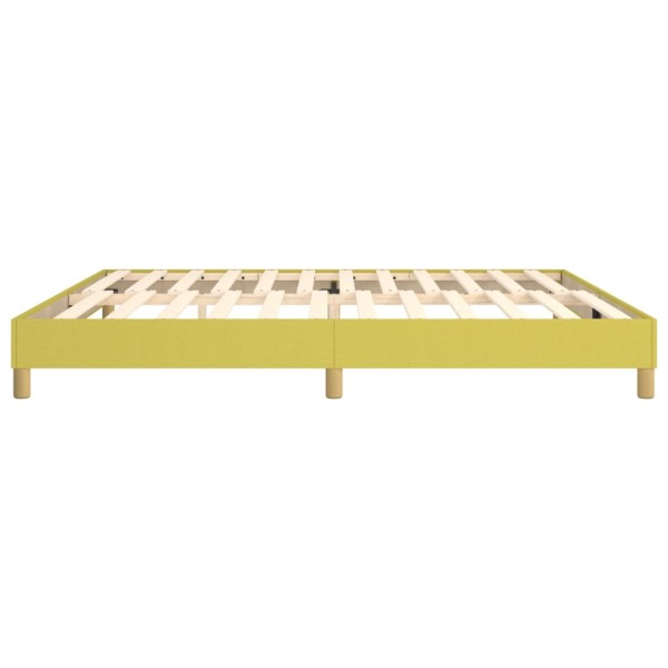 Estructura de cama box spring tela verde 200x200 cm