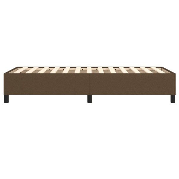 Estructura de cama box spring tela marrón 90x200 cm