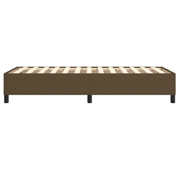 Estructura de cama box spring tela marrón 90x190 cm