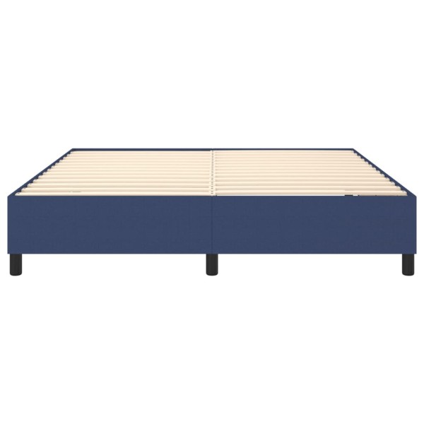 Estructura de cama box spring tela azul 180x200 cm