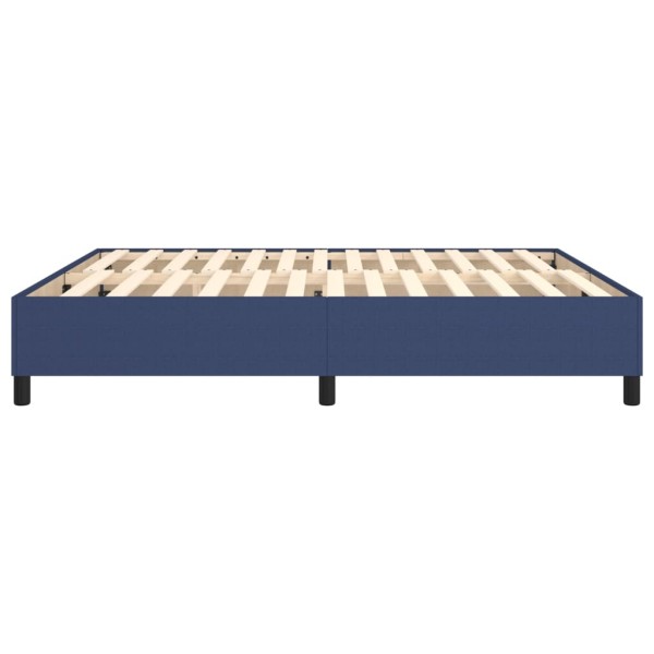 Estructura de cama box spring tela azul 180x200 cm