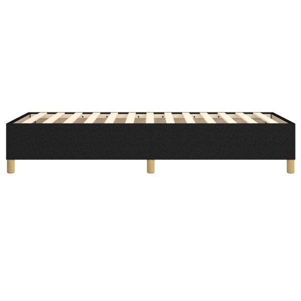 Estructura de cama box spring tela negro 80x200 cm