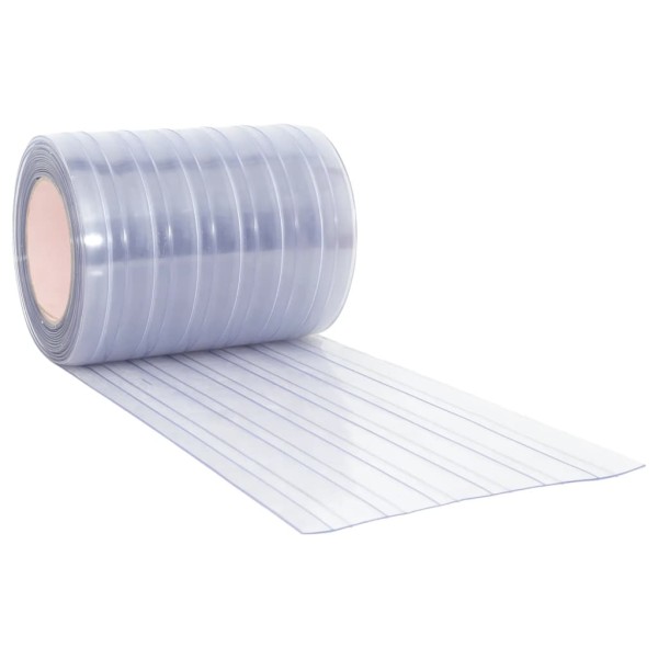 Tira de cortina para puertas PVC transparente 300x2,6 mm 10 m