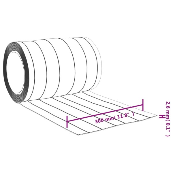 Tira de cortina para puertas PVC transparente 300x2,6 mm 10 m