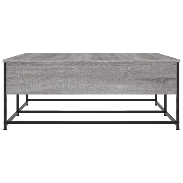 Mesa de centro madera de ingeniería gris Sonoma 100x99x40 cm