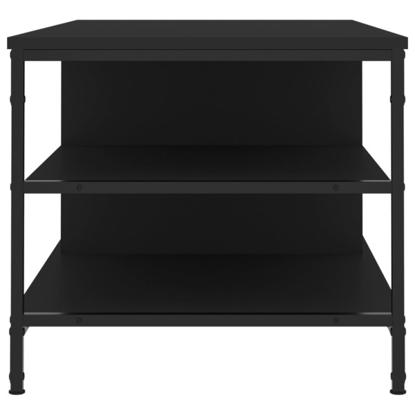 Mesa de centro madera contrachapada negro 100x50x45 cm