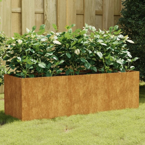 Jardinera acero corten 120x40x40 cm