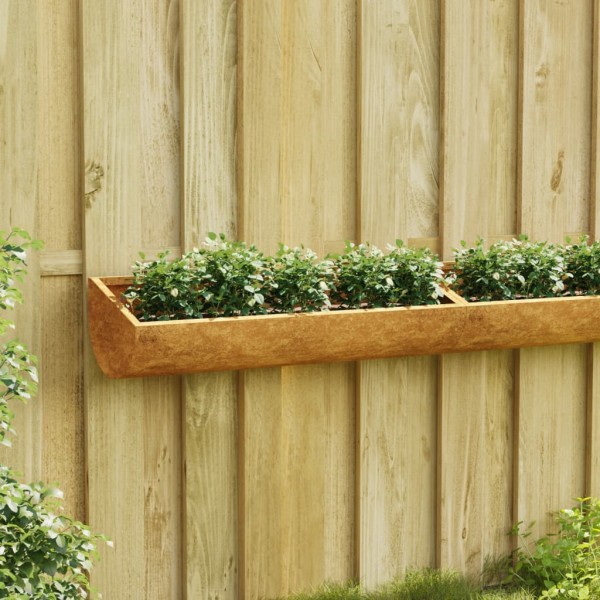 Jardinera de pared acero corten 50x16x10 cm