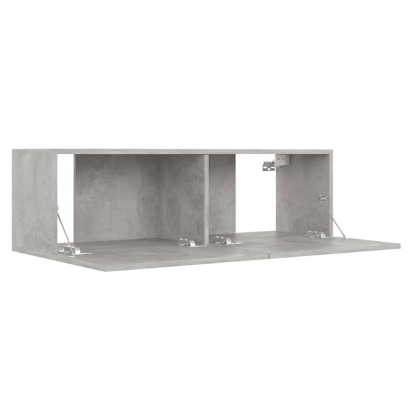 Set de muebles de salón 3 pzas madera ingeniería gris hormigón