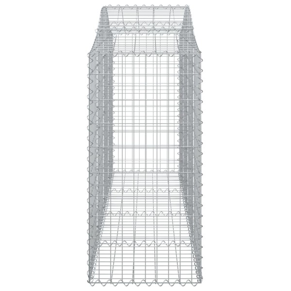 Cestas de gaviones 6 uds forma de arco hierro 200x50x100/120 cm