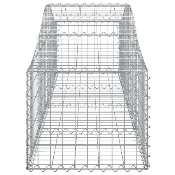 Cestas de gaviones 50 uds forma de arco hierro 200x50x40/60 cm