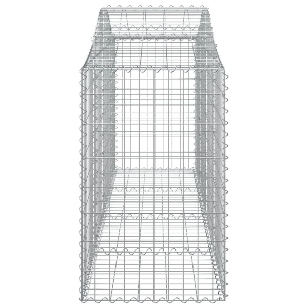 Cestas de gaviones 10 uds forma de arco hierro 200x50x80/100 cm