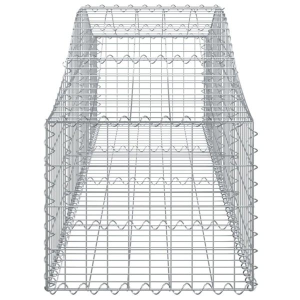 Cestas de gaviones 30 uds forma de arco hierro 200x50x40/60 cm