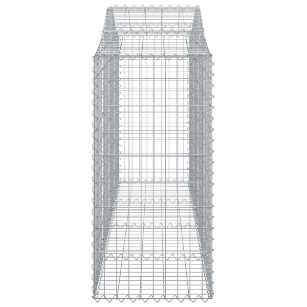 Cestas gaviones 12 uds forma de arco hierro 200x50x120/140 cm