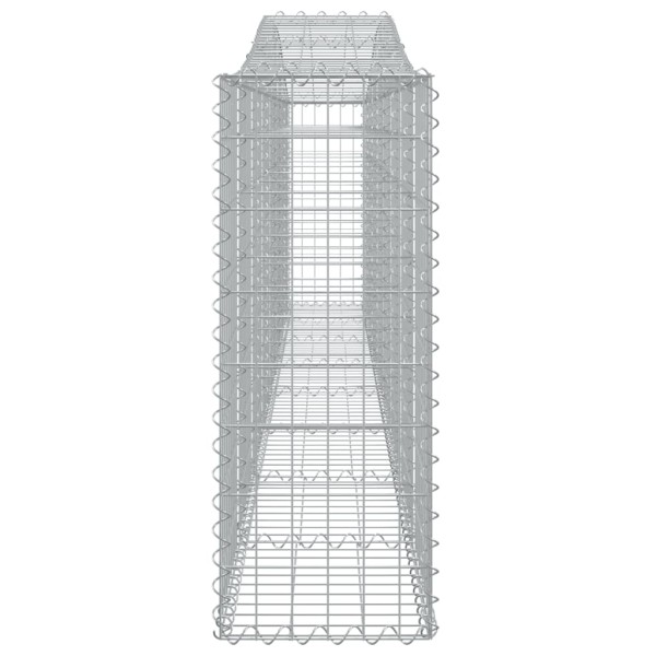 Cestas de gaviones 25 uds forma de arco hierro 400x30x80/100 cm