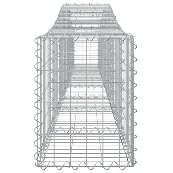 Cestas de gaviones 20 uds forma de arco hierro 400x30x40/60 cm