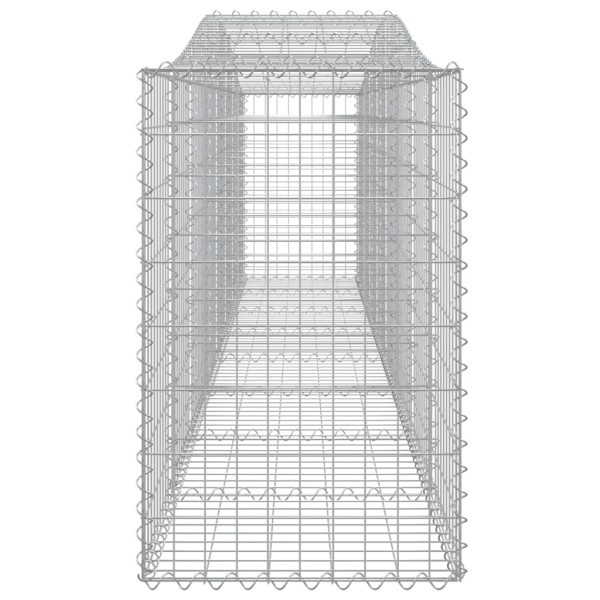 Cestas de gaviones 25 uds forma de arco hierro 400x50x80/100 cm