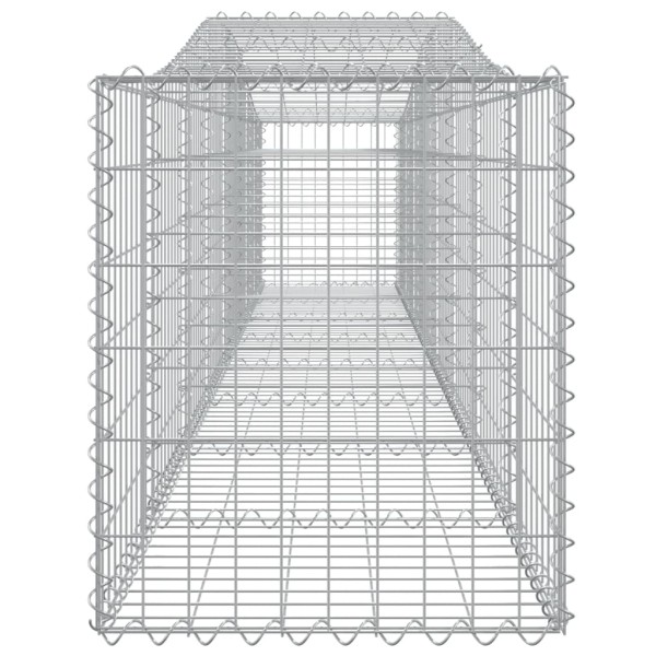 Cestas de gaviones 20 uds forma de arco hierro 400x50x60/80 cm