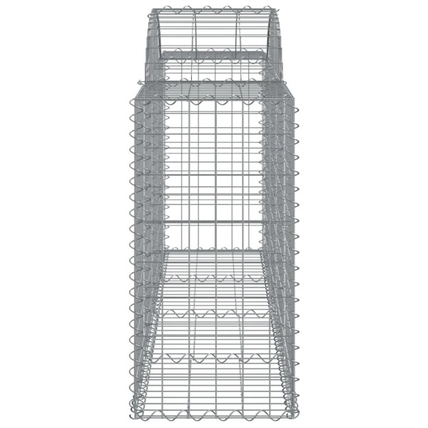 Cestas de gaviones 20 uds forma de arco hierro 200x50x80/100 cm