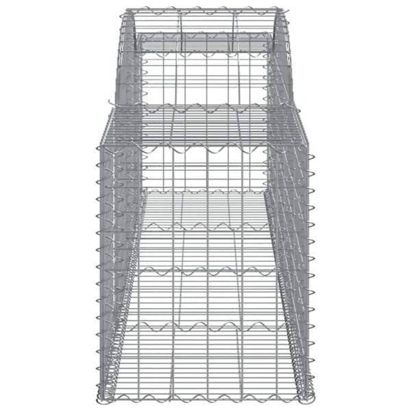 Cestas de gaviones 20 uds forma de arco hierro 300x50x60/80 cm