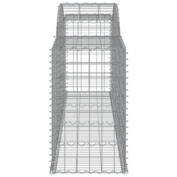 Cestas de gaviones 25 uds forma de arco hierro 300x50x80/100 cm