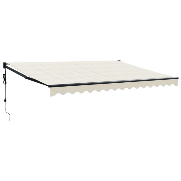 Toldo retráctil automático color crema 4,5x3 m