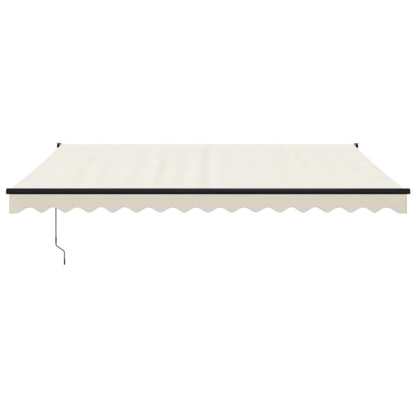 Toldo retráctil automático color crema 4,5x3 m