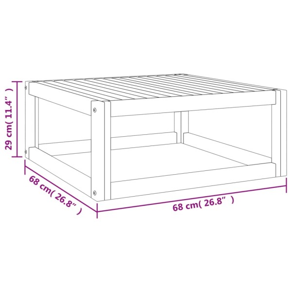 Juego muebles de jardín 4 piezas madera maciza y cojines verdes