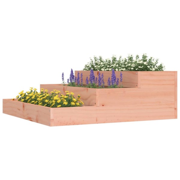 Jardinera de madera maciza de abeto douglas 78x78x27 cm