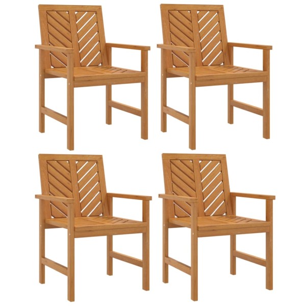 Sillas de comedor para jardín 4 uds madera maciza acacia