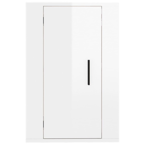 Muebles para TV de pared 2 uds blanco brillante 40x34,5x60 cm