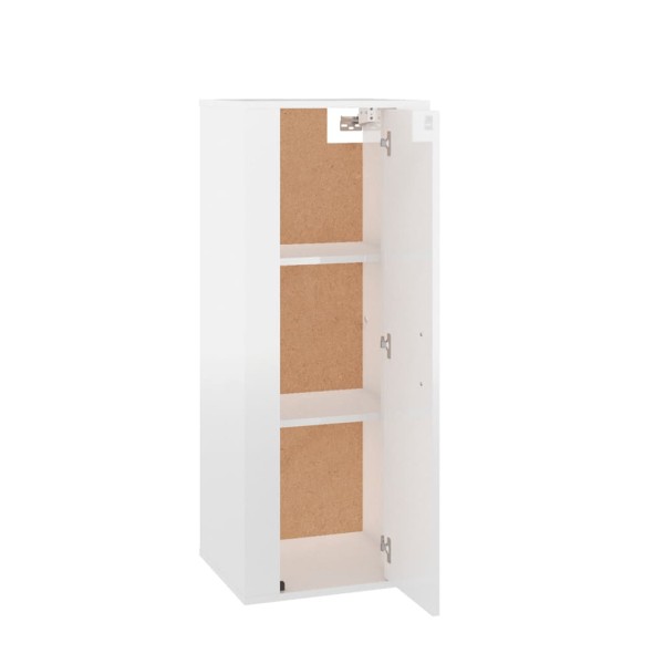 Mueble para TV de pared blanco brillante 40x34,5x100 cm