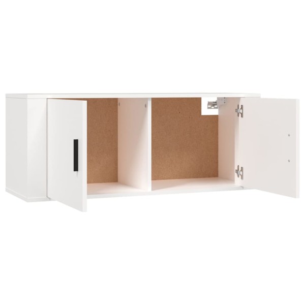 Muebles para TV de pared 3 uds blanco 100x34,5x40 cm