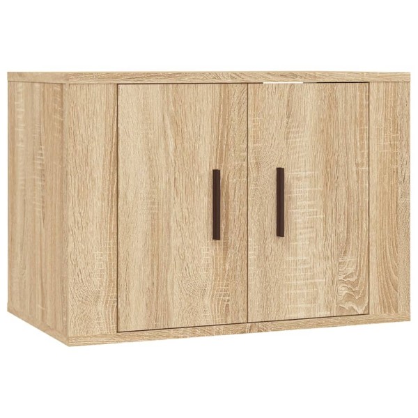 Set de muebles para TV 3 pzas madera contrachapada roble sonoma