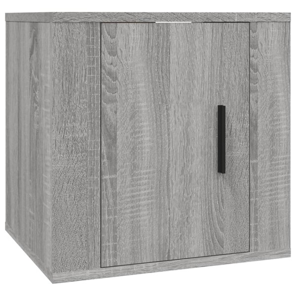 Set de muebles para TV 7 pzas madera contrachapada gris Sonoma