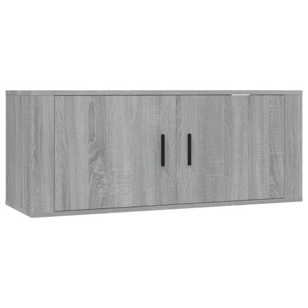 Set de muebles para TV 5 pzas madera contrachapada gris Sonoma