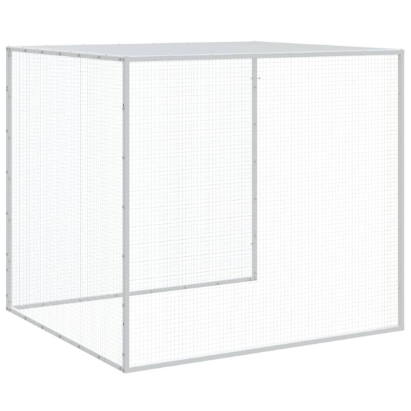 Gallinero con techo acero galvanizado antracita 1003x98x90 cm