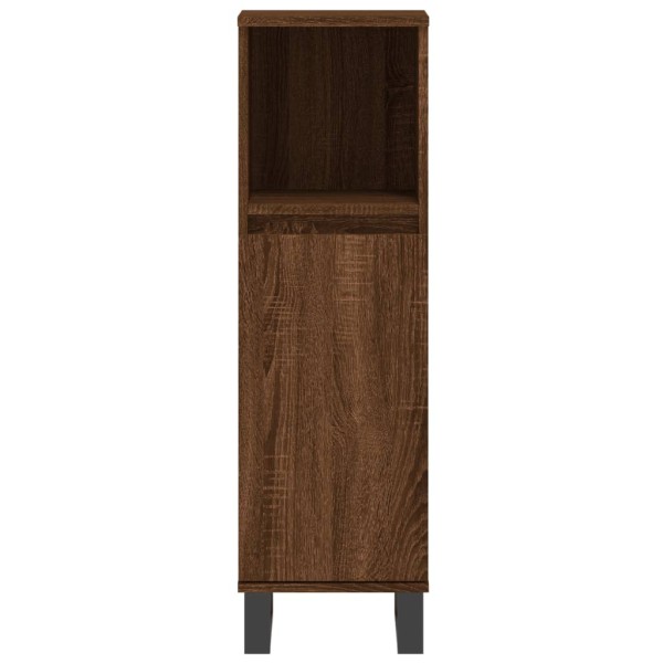 Set de muebles baño 3 pzas madera contrachapada roble marrón