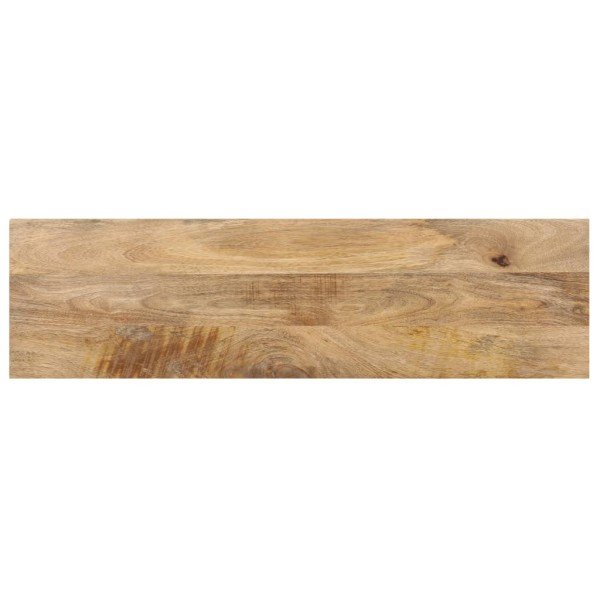 Mesa de centro de madera maciza de mango 90x30x40 cm