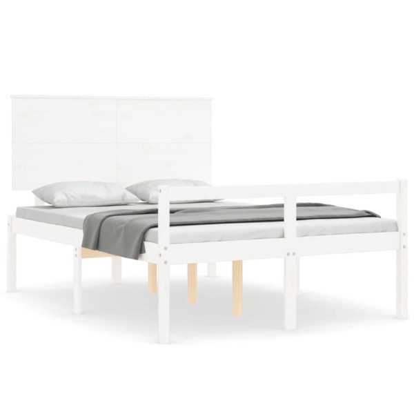 Cama para personas mayores con cabecero madera maciza 140x190cm