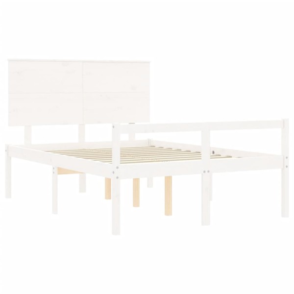 Cama para personas mayores con cabecero madera maciza 140x190cm