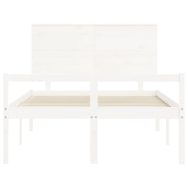 Cama para personas mayores con cabecero madera maciza 140x190cm