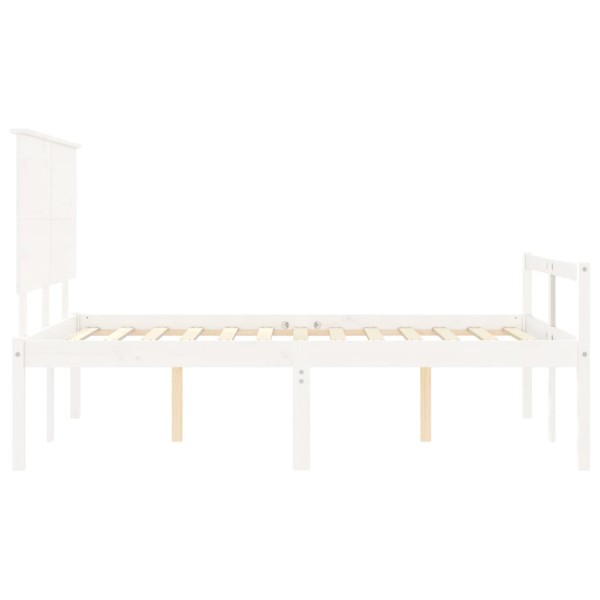 Cama para personas mayores con cabecero madera maciza 140x190cm